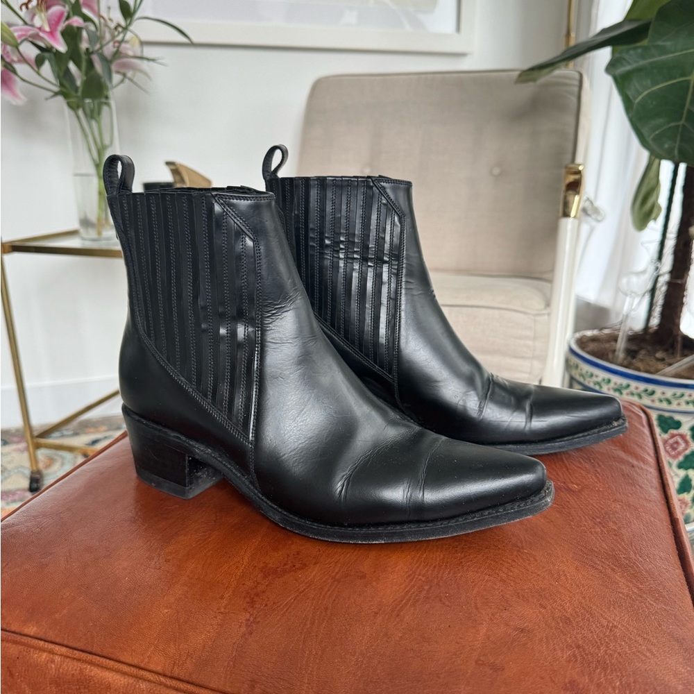 Valentino Rockstud Leather Boots